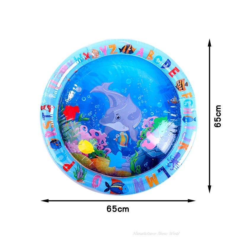 2024 New Interactive Water Sensory Play Mat for Cats Thickened Inflatable Water Mat Cat Dog Pet Playmat With Fish Sea Toy Water