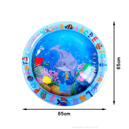 2024 New Interactive Water Sensory Play Mat for Cats Thickened Inflatable Water Mat Cat Dog Pet Playmat With Fish Sea Toy Water
